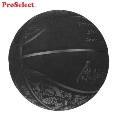 China NO3 Logo Black Composite Basketball by 7 Proselect for sale