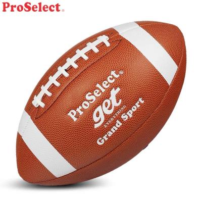 China Special Made Leather Proselect Official Match Custom Size 9 American Ball Leather Football for sale