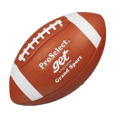 China Special Made Leather Proselect High Quality Team Sport Merchandise Official Size Hot Inflatable American Football for sale