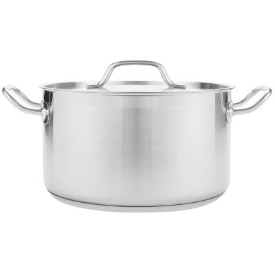 China Factory price sustainable cheap stainless steel 200l cookware soup and stock pot for sale