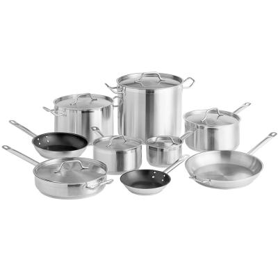 China Hotel/restaurant/residential stainless steel cookware set kitchenware cookware kitchen pots for sale