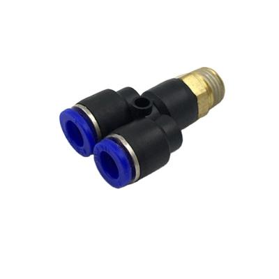 China PX Hotels 4/6/8/10/12mm NPT Series Male Y Male Y Pneumatic Air Quick-Connector Fitting 1/4 3/8 1/2 Inch for sale