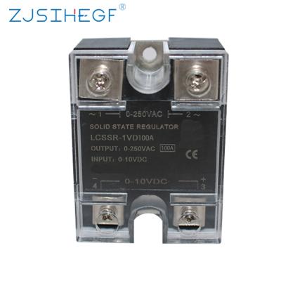 China SSR-VA 0-10V SSR-VD Voltage Regulator Single Phase 100A Solid State Relay Voltage Regulator Control 3-32VDC for sale