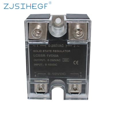 China SSR-VA 0-10V Voltage Regulator Single Phase 50A Solid State Relay oltage Regulator SSR-VD Control Voltage 3-32VDC for sale