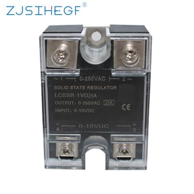 China SSR-25VA 0-10V SSR-VD Voltage Regulator Single Phase Voltage Regulator Sealed Solid State Voltage 3-32VDC 10/25/40/60/80/100A for sale