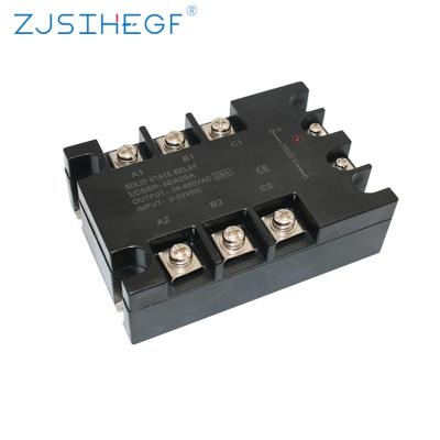 China ZJSIHEGF China Factory Sealed High Quality Solid State Relay Three Phases SSR AC 3-32V DC 24-480V 10/25/40/60/80/100/120A Control for sale