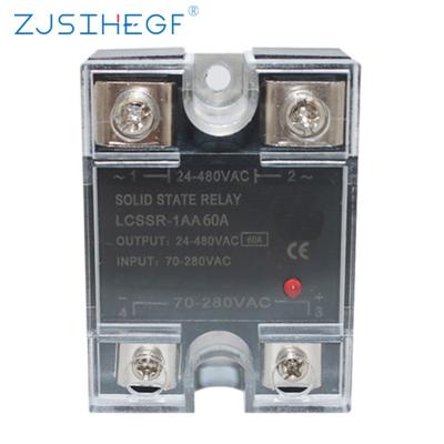 China High Quality Sealed Temperature Controller China Factory Single Phase Solid State Relay AC Control SSR-60AA AC Application for sale