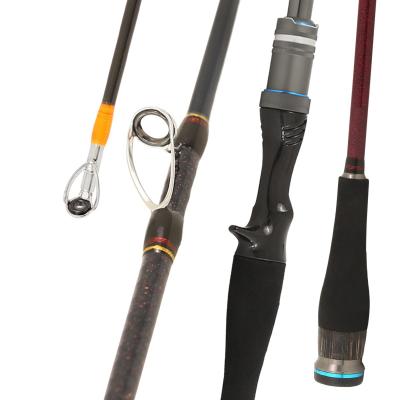 China Carbon XDL Hot selling South Korean 2.0m 2 section jig lure EVA handle carbon fiber squid egi custom fishing rod for sale