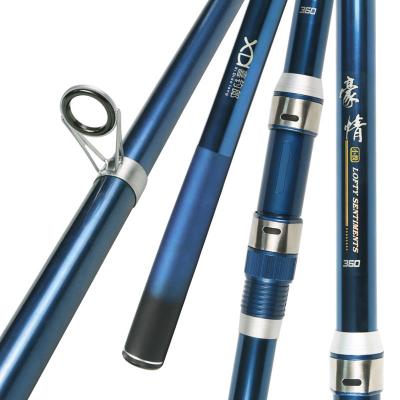 China Carbon XDL Outdoor portable fishing rod 3.6m 7 sections fuji reel seat carbon fiber seawater fishing rod japan for sale