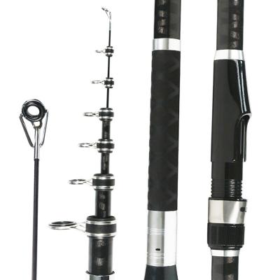 China Carbon XDL New upgrade 4.2m 4 sections carbon travel carp EVA handle distance throwing fishing rod spinning for sale