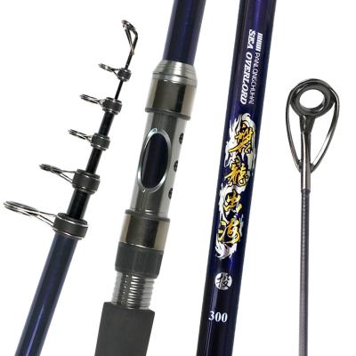 China Carbon XDL Hot selling 3.3m 5 sections 24t telescopic carp rod distance throwing fishing rod carbon fiber tuna for sale