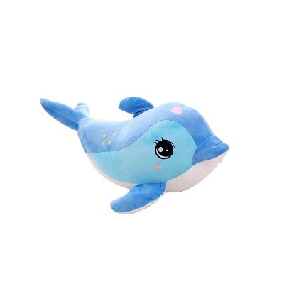 China Children Play Gift Toys High Quality Stuffed Plush Toys Blue and Pink Plush Dolphin Doll Cartoon Stuffed Cotton Plush Toys for sale