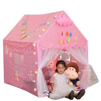 중국 Polka Dot Princess Castle Diagonal Tying Children Dream Room Baby Tent Boy and Girl Tent 판매용