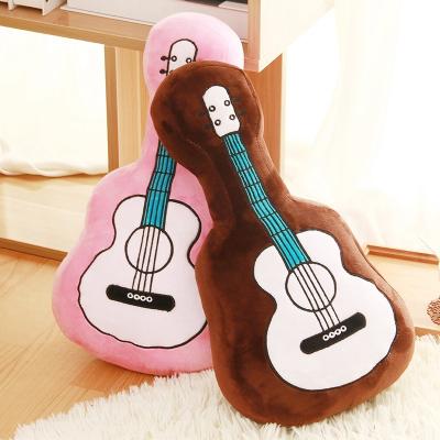 China SLEEP design simulation musical instrument plush toy cotton plush brown new stuffed toy guitar plush toy for sale