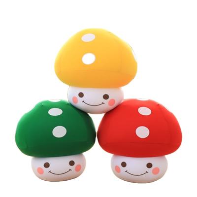 China Cute Viable Smiley Mushroom Doll Pillow Mushroom Doll Kids Plush Toy for sale