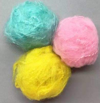 China Colored Anti-Warping Recycle Dope Dyed Polyester Staple Fiber for sale