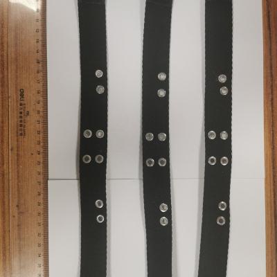 China Custom Black Cotton Nylon Velcro Eyelet Hook And Herringbone Loop Extension Strap 26mm Viable For Clothing for sale