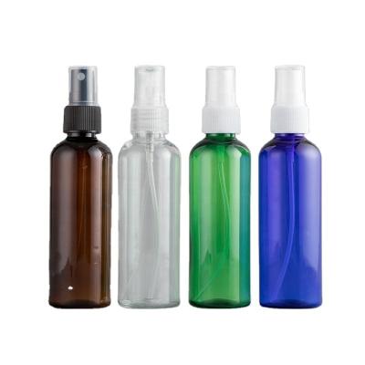 China 100ml Portable Fine Spray Bottles Refillable Empty Sunscreen Sprayer Cosmetics Plastic Containers Small Containers for sale