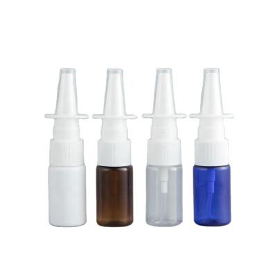 China Wholesale 10ml Packing PET Amber Red Green Plastic Empty Clear Blue Oral Throat Nasal Spray Bottles For Medical Packing for sale