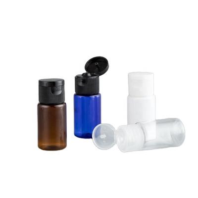 China Wholesale 10ml Mini Transparent Bottle With Flip PET Lotion Top Cap Lotion Cream Travel Set PET Packaging Bottle for sale