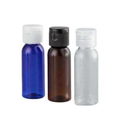 China Factory Direct Packaging Tour Shape Good Quality Pet 30ml Nice Nice Plastic Bottle With Flip Top Cap for sale