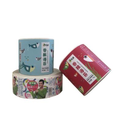 China Factory Direct Sale Custom Logo Printed Waterproof Adhesive Snack Label Food Packaging Label Stickers for sale