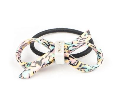 China Fancy amber shape bowknot acrylic hair band acrylic hair band girls hair decoration good quality factory price for sale