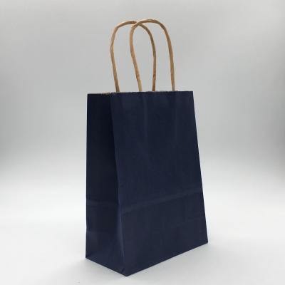 China 2022 Biodegradable Exquisite Black Cardboard Paper Bag Clothes Custom Gift Bag for sale