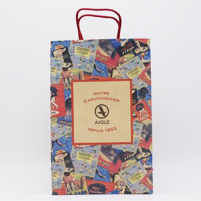 China New Type Printed TOP Cheap Paper Shopping Bag Biodegradable Coated Kraft Paper for sale