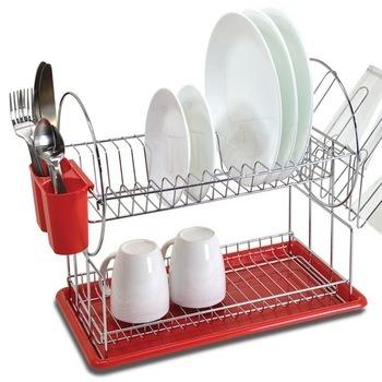 China Sustainable Stainless Steel Kitchen Storage Rack For Dish Drain Using Factory Supply Porcelain for sale