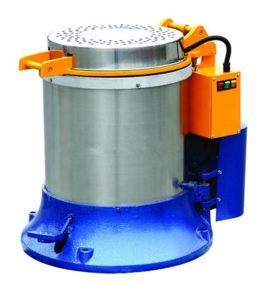 China Plastics Processing Heavy Duty Hot Air Centrifugal Dryer Industrial Base Quick-n-EZ Oil Dewatering Dewatering Drying Machine With Brake Pedal for sale