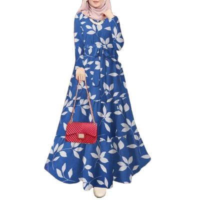 China Plus Size CCY 2023 New Muslim Dubai Prayer Clothing Islamic Musulman Bohemioan Style Printed Long Dress Abaya Robe Kaftan for Women for sale