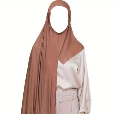 China Cotton CCY Wholesale Muslim Long Solid Color Warm Scarf Hijabs Mercerized Cotton Headscarfs Instant Hijabs  Malay Ethnic Islamic Women for sale