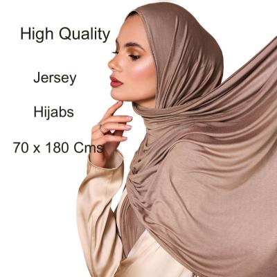 China Custom CCY Hot Ladies Girls Muslim Hijab Premium Cotton Jersey Head Scarf Wrap Stole Winter Warm Soft Stretchy Women's Scarves Shawls for sale