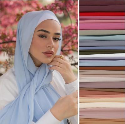 China Chiffon CCY Wholesale Supplier Muslim Chiffon Hijabs Scarf Islamic Ethnic Everyday Prayer Scarfs Women's Shawls And Hijab Free Shipping for sale