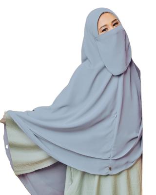 China Custom CCY Fashion Traditional Muslim Women Clothing Islamic Chiffon Instant Hijabs Khimar Ethnic Niqab Jibab Wraps Headscarf for sale