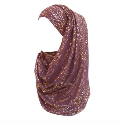 China Chiffon CCY Lightweight Sparkle Shimmer Gold Glitter Women's Hijab Muslim Head Wrap Scarf Shawl For Islamic Musulman Ramadan Edi Turban for sale