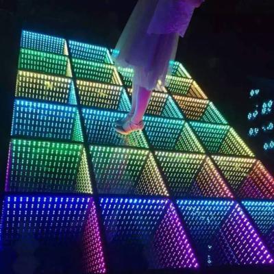 China bar& disco& 2019 ktv floor dj disco nightclub DMX 3D time led tunnel RGB LED light for sale