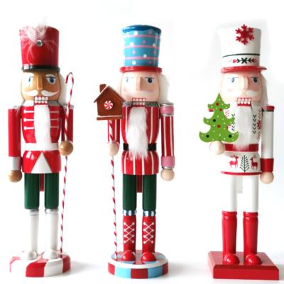 China Rustic Hot Selling Creative Gifts Open Christmas Decorations Gifts The Ice Cream Nutcracker Soldier for sale