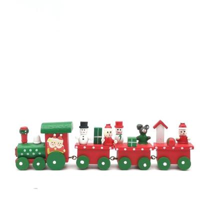 China New Arrival Rustic Custom Wooden Train Toys Kids Colorful Magnetic Wooden Train Set for sale