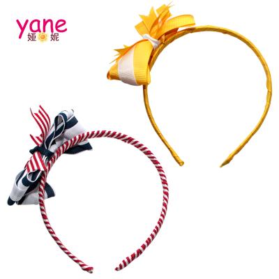 China Fashionable Plastic Bow Hairband Small Amount Ribbon Welcome Headband For Girls for sale