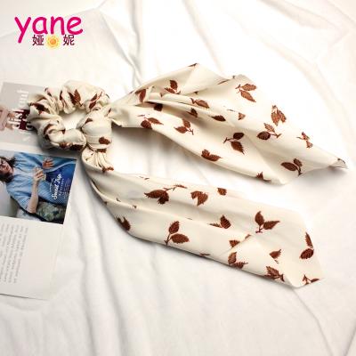 China High quality custom logo hair scrunchies new fashion hair decoration hair scrunchies with scarf hair scrunchies for sale