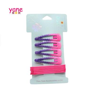 China Fashionable popular color clip set fancy waves clips hair barrette accessories and clip set for girls for sale