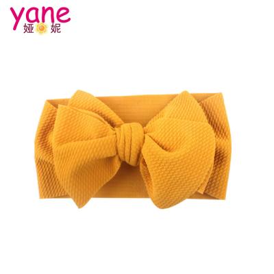 China Popular high quality hair accessories about pure baby wide headband with big bow decoration bow headband for sale