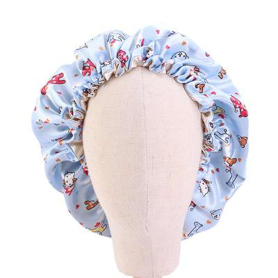 China DecorateÂ   Cute Elastic Kid Swim Hat Double Layer Stain Hood Elastic Durag for sale