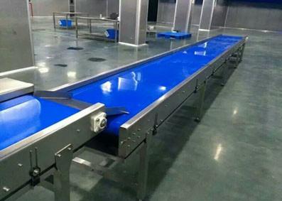 China Stainless Steel Straight Belt Conveyor with Adjust Speed for sale