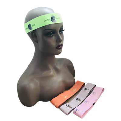 China Fashion Factory Custom Made Elastic Logo Head Band For Wigs Price Bands for sale