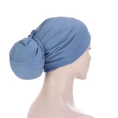 China Eco - Friendly Working Hat Long Hair Adjustable Scrub Back Hat Ponytail Holder Tie Caps for sale