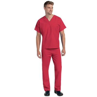 China Nurse Soft V-Neck Clinic Uniform Elasticity Solid Color Pet Care Scrub Women Uniforms for sale