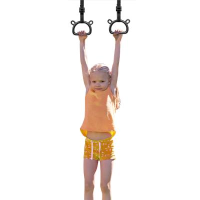 China Durable Children's Fitness Horizontal Bar Home Indoor High Sports Long Forming Fitness Rings Hanging Ring Kids Training for sale